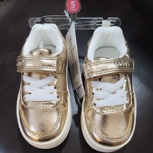 Carters Toddler Sneakers Metallic Gold